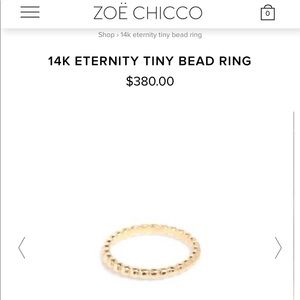 Zoë Chicco 14K Eternity Tiny Bead Ring